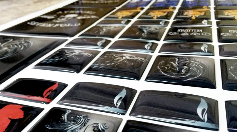 Заливные наклейки